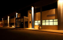 Outdoor Lights on Commercial Building